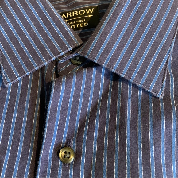 Arrow Men’s Dress Shirt 15 1/2 M - Picture 4 of 6